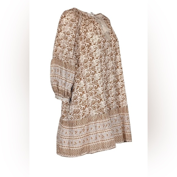 Cleobella / Rosy Mini cotton block printed paisley floral Dress Size s - Picture 5 of 7